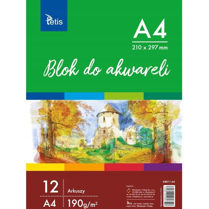 Blok do Akwareli A4 TETIS KB011-A4