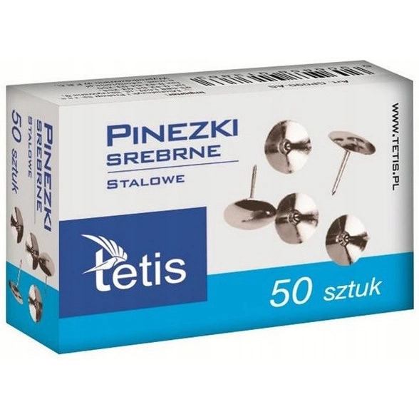 Pinezki Srebrne TETIS GP090-AS