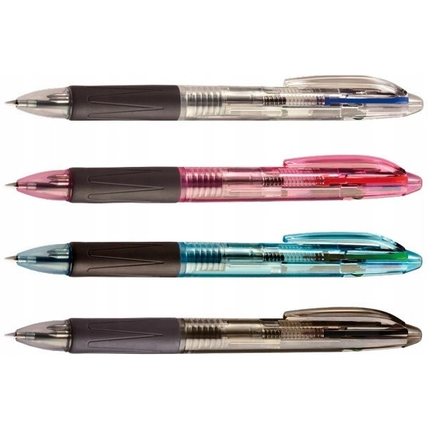 Długopis 4-kolorowy z Mixem Kolorów Obudowy TETIS KD800-4M