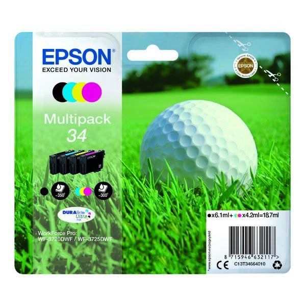 Tusze Epson 34 [C13T34664010] komplet