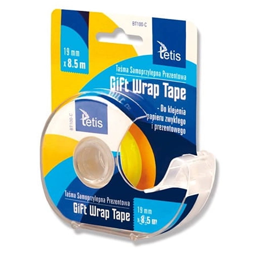 Taśma Prezentowa TETIS Gift Wrap Tape BT100-C z Podajnikiem
