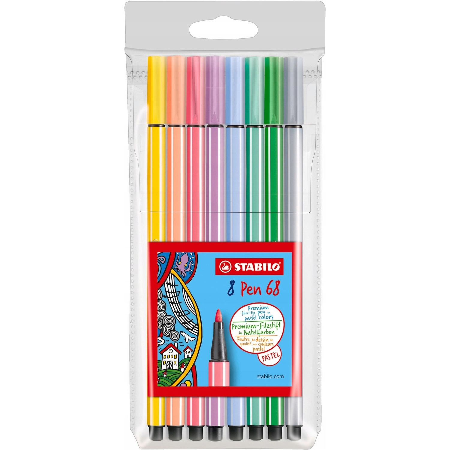 Flamastry Stabilo Pen 68 Pastel