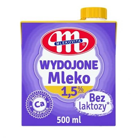 Mleko Wydojone MLEKOVITA UHT Bez Laktozy